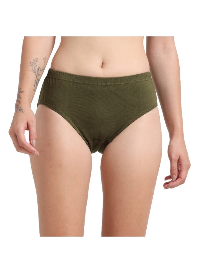 DUJE Women’s Plain Panties (3-Pack Combo 1 – Green, Pink & Blue) | 95% Cotton 5% Spandex | Soft, Stretchable, Breathable, Sweat-Absorbing, Anti-Bacterial & Odour-Free Innerwear - Image 2