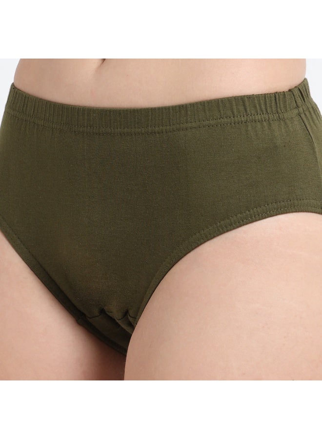 DUJE Women’s Plain Panties (3-Pack Combo 1 – Green, Pink & Blue) | 95% Cotton 5% Spandex | Soft, Stretchable, Breathable, Sweat-Absorbing, Anti-Bacterial & Odour-Free Innerwear - Image 4