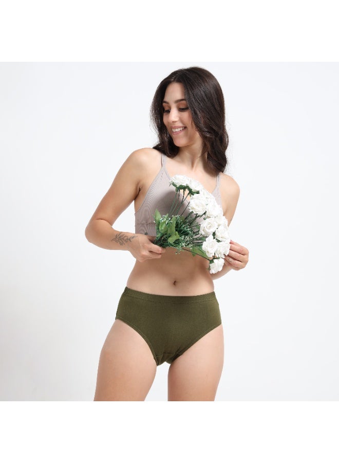 DUJE Women’s Plain Panties (3-Pack Combo 1 – Green, Pink & Blue) | 95% Cotton 5% Spandex | Soft, Stretchable, Breathable, Sweat-Absorbing, Anti-Bacterial & Odour-Free Innerwear - Image 5