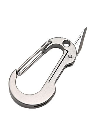 Titanium Carabiner with Folding Knife, Small Edc Multitool Keychain, Protable Clip Box Cutter, Foldable Pocket Knife Carabiner for Outdoor, Office, Camping, Hiking - pzsku/Z89A8B97B6A76D3373A05Z/45/_/1695811760/e7e6d042-85b5-4e26-a3c3-a4028c5c032f