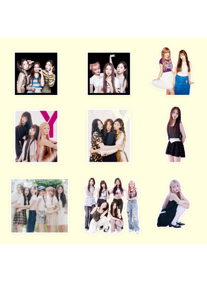 NIBEMINENT 101 Pcs Kpop NMIXX EXPERGO Fe3O4 STICK OUT Deco Kit Waterproof Stickers, High Definition Printing Bright Colors, Suitable for Laptop Skateboard Luggage Water Bottle Guitar DIY - Image 3