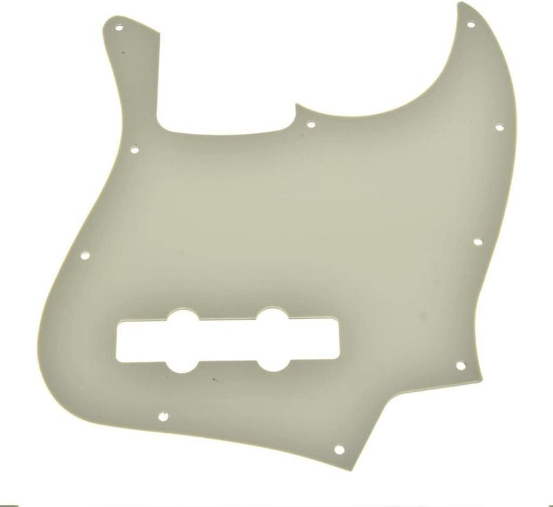 KAISH Lefty 4 String J Bass Style Pickguard Left Handed Bass Pick Guard Scrach Plate for USA/Mexico Jazz J Bass Aged Pearl - Image 3