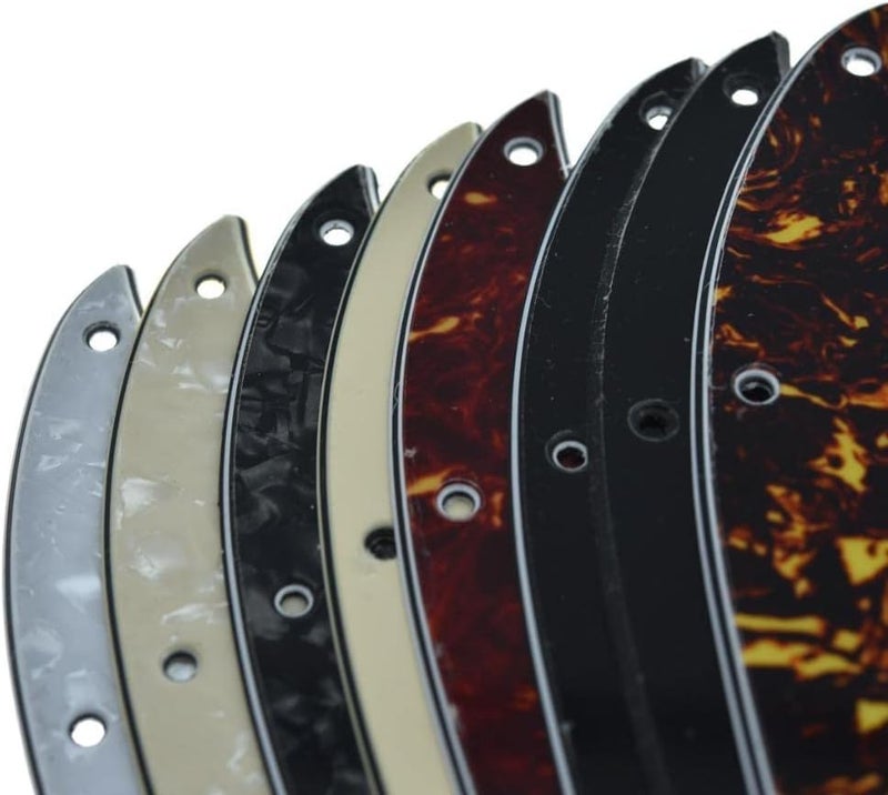 KAISH Lefty 4 String J Bass Style Pickguard Left Handed Bass Pick Guard Scrach Plate for USA/Mexico Jazz J Bass Aged Pearl - Image 5