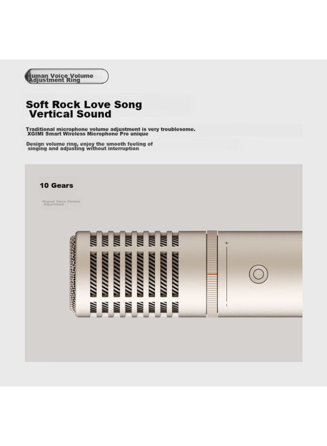 Xgimi Smart Wireless Microphone Pro (dual Version) One-button Power-on, Voice-activated Song Selection And Change, Customized Microphone, 6 Sound Effects