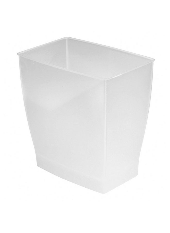 IDesign iDesign Small Bathroom Trash Can, Ideal for Primary and Guest Bathroom or Office, Frost, Made in USA  - Image 1