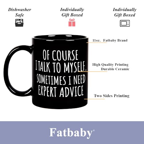 Fatbaby Funny Coffee Mug Gifts For Coworkers Friends,Birthday Christmas Thanksgiving Gag Gifts For Women Men,Of Course Office Sarcastic Tea Cup 11 OZ - Image 5