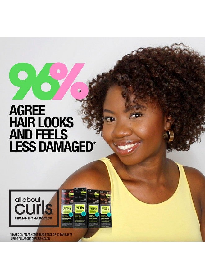 ALL ABOUT CURLS 3V Twisted Plum Permanent Hair Color (Prep + Protect Serum & Hair Dye For Curly Hair) 100% Grey Coverage Nourished & Radiant Curls - Image 2