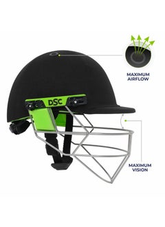 DSC Edge Pro Cricket Helmet For Mens, Colour - Black, Size - Medium  - Image 3