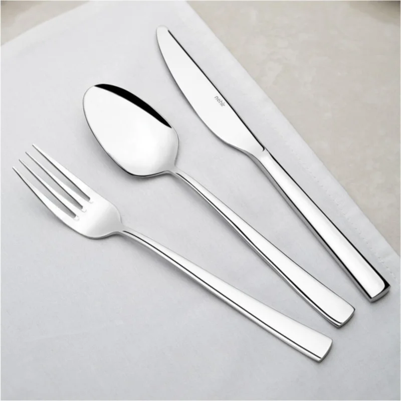 نهير Deniz Plain 12 Person 72 Piece Boxed Cutlery Set