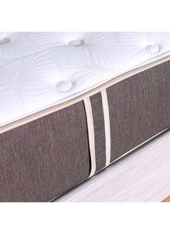 DANUBE HOME Danube Home Bold Pocket Spring Medium Soft Double Mattress Medium Soft Feel Double Bed Mattress Spine Balance For Pressure Relief L200xW120 cm Thickness 30 cm White/Grey  - Image 2