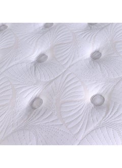 DANUBE HOME Danube Home Bold Pocket Spring Medium Soft Double Mattress Medium Soft Feel Double Bed Mattress Spine Balance For Pressure Relief L200xW120 cm Thickness 30 cm White/Grey  - Image 3