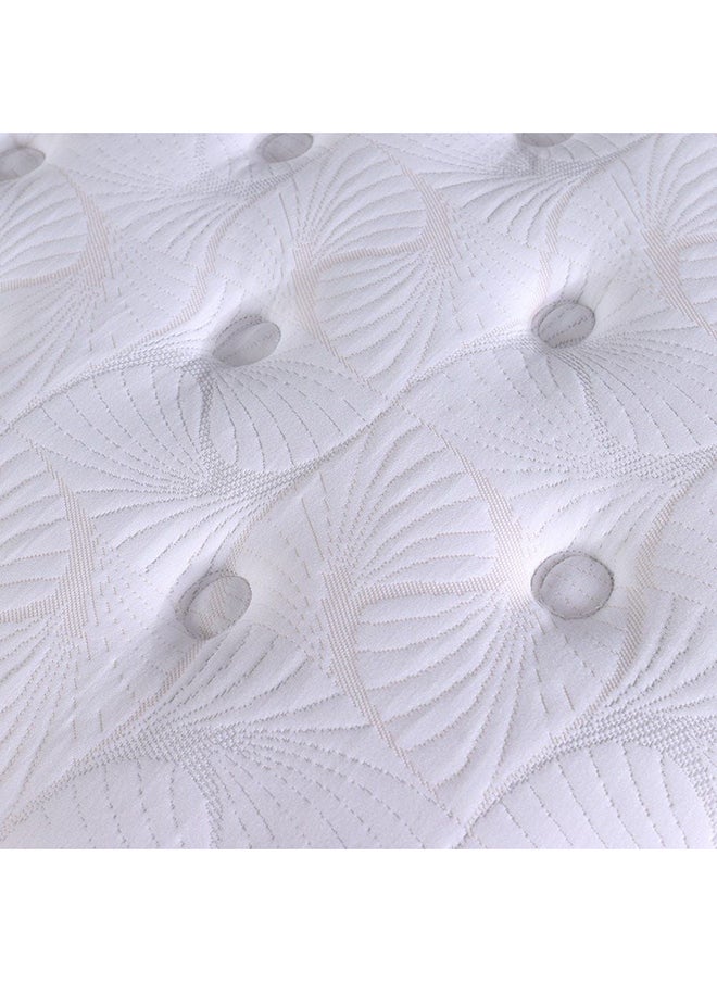 DANUBE HOME Danube Home Bold Pocket Spring Medium Soft Double Mattress Medium Soft Feel Double Bed Mattress Spine Balance For Pressure Relief L200xW120 cm Thickness 30 cm White/Grey  - Image 3