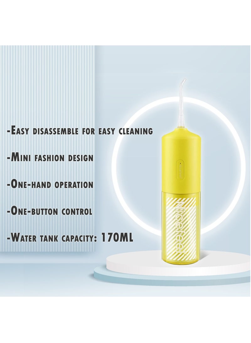 Nicefeel Cordless Dental Water Flosser – Portable Oral Irrigator with 160ml Tank - 1400mAh Battery - IPX7 Waterproof - Single-Button Operation, for Home and Travel - Image 2