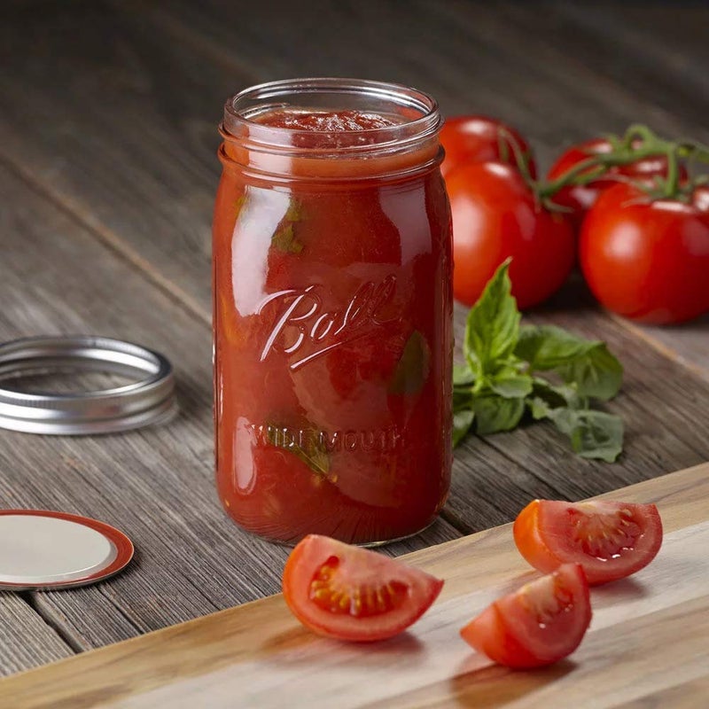 Ball Ball Quart (32oz) Jar with Silver Lid, Wide Mouth, Set of 2  - Image 4