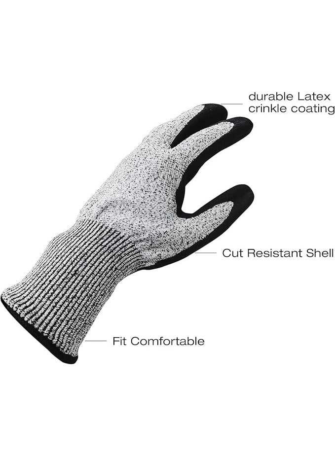 TRASSLE 1 Pair Cut Resistant Work Gloves,High Performance Level 5 Safety Protective Gloves Ambidextrous,Food Grade,Durable Safety Anti Cutting Gloves,For Garden,Wood Cutting,Construction,Welder,Repairman - Image 3