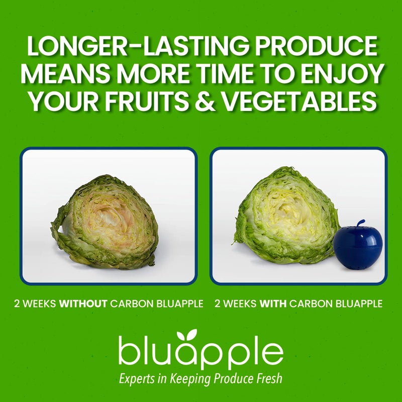 Bluapple Produce Saver Ethylene Gas Absorber 1 Year Refill Kit with Activated Carbon - 8 Packets (9 Grams Classic + 4 Grams of Carbon Each) - Keeps Fruits & Vegetables Fresher Longer, Produce Storage - Image 3