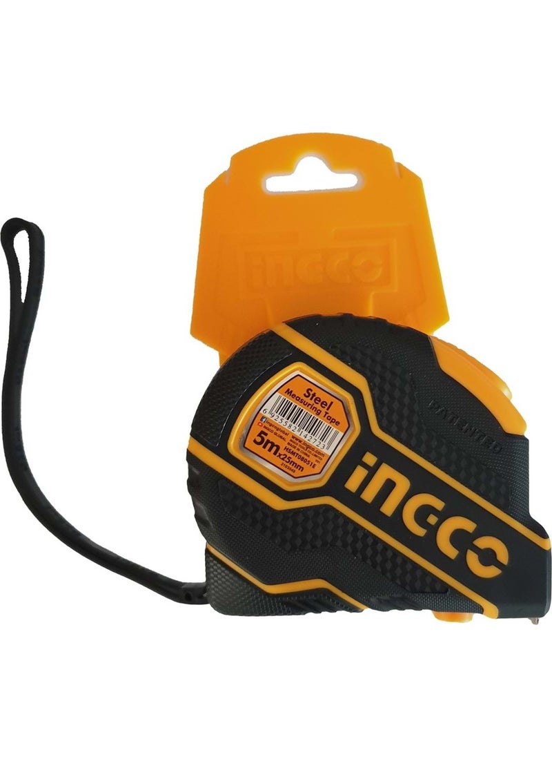 INGCO Inc-Co Tape Measure Automatic Lock - Rubber Protected - 5m x 25MM 