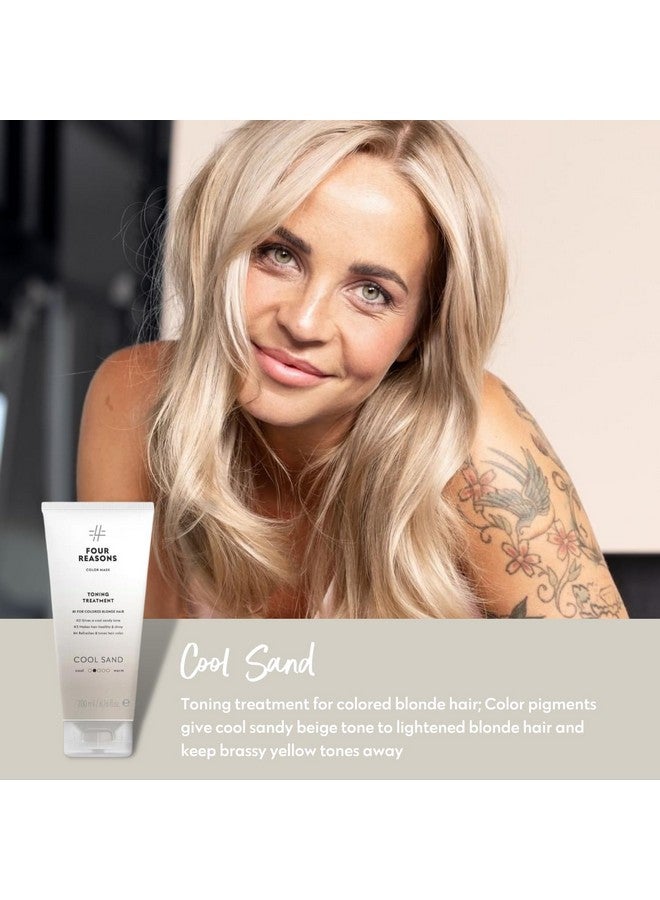 Four Reasons Color Mask - Cool Sand Blonde - (27 Colors) Color Depositing Conditioner, Toning Treatment, Tone & Enhance Color-Treated Hair - Semi Permanent Hair Dye, Vegan and Cruelty-Free, 6.76 fl oz - Image 2