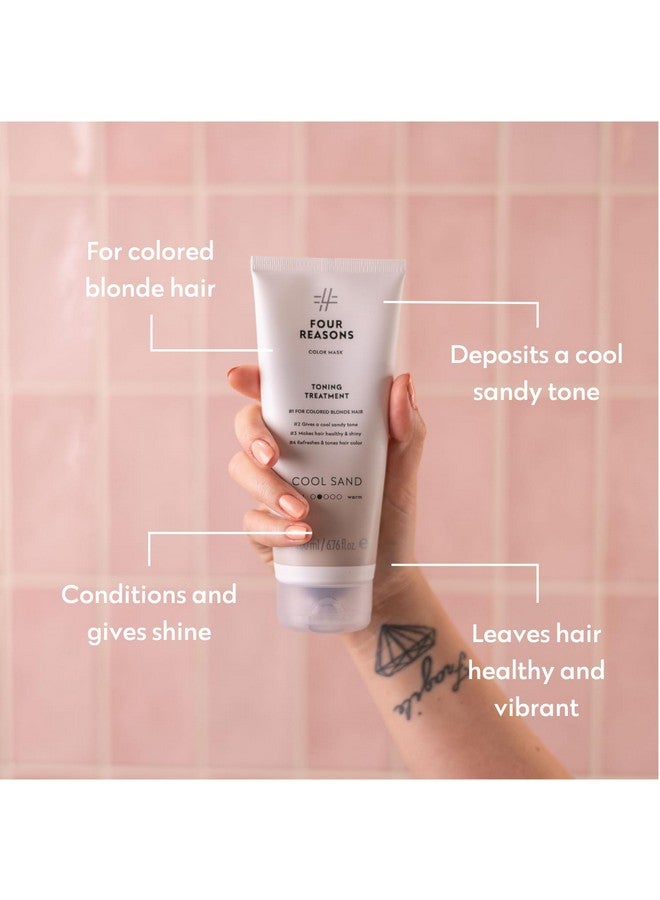 Four Reasons Color Mask - Cool Sand Blonde - (27 Colors) Color Depositing Conditioner, Toning Treatment, Tone & Enhance Color-Treated Hair - Semi Permanent Hair Dye, Vegan and Cruelty-Free, 6.76 fl oz - Image 4