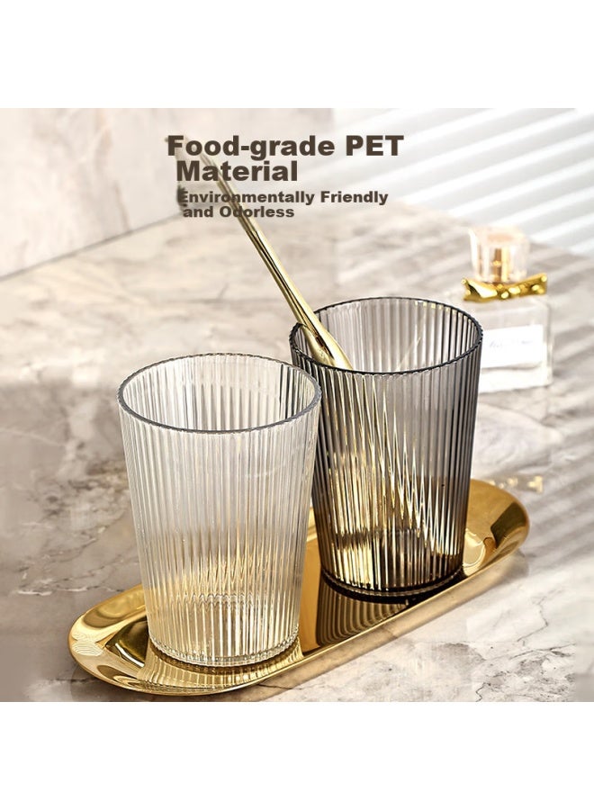 JAJALIN Jajalin Creative Mouthwash Cup, Toothbrush Cup For Home Use, Couple's Toiletry Cup, Toothbrush Holder, Toothbrush Cup, Tagram Striped, Green - Image 4