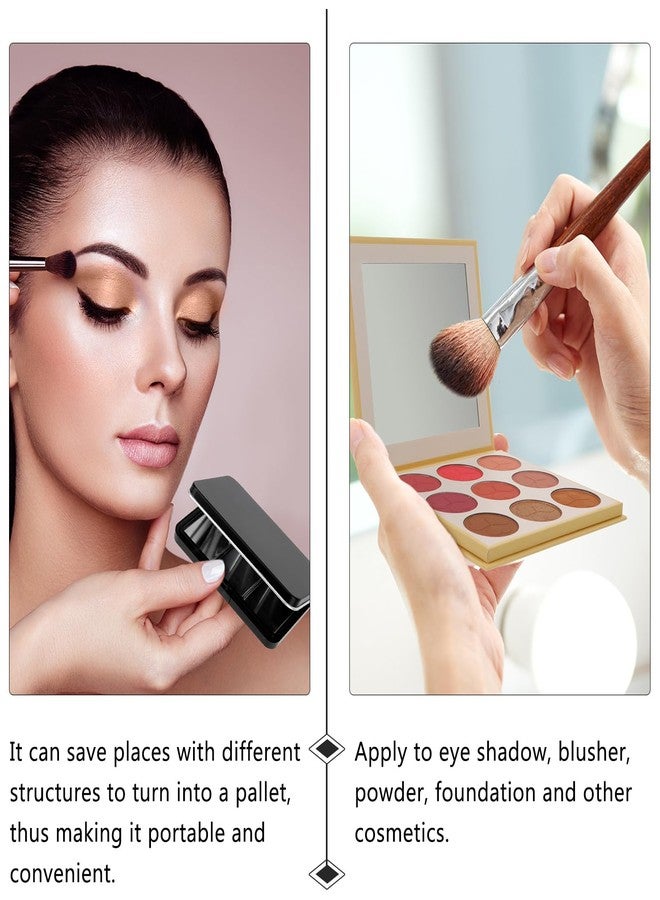 Beaupretty Empty Eyeshadow Palette Eyeshadow Metal Palettes 3 Grids Makeup Blusher Lipstick Box Empty Eyeshadow Pan Cosmetic Storage Container Travel Makeup Organizer Case for Women - Image 5