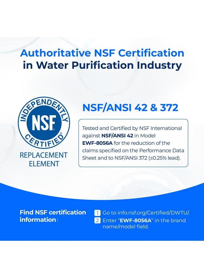 ووتر دروب فلتر مياه Waterdrop RV، معتمد من NSF، يقلل من الكلور والطعم السيئ والرائحة، عبوتان، واقي خرطوم مرن - Image 2
