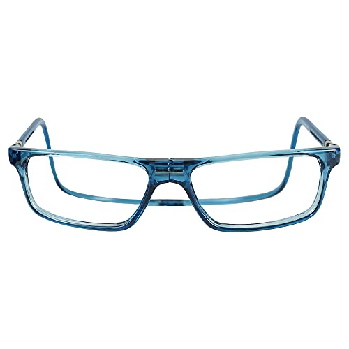Clic Magnetic Reading Glasses for Men or Women, Computer Readers, Executive (M-XL, Jean Blue, 1.25 Magnification) - Image 2