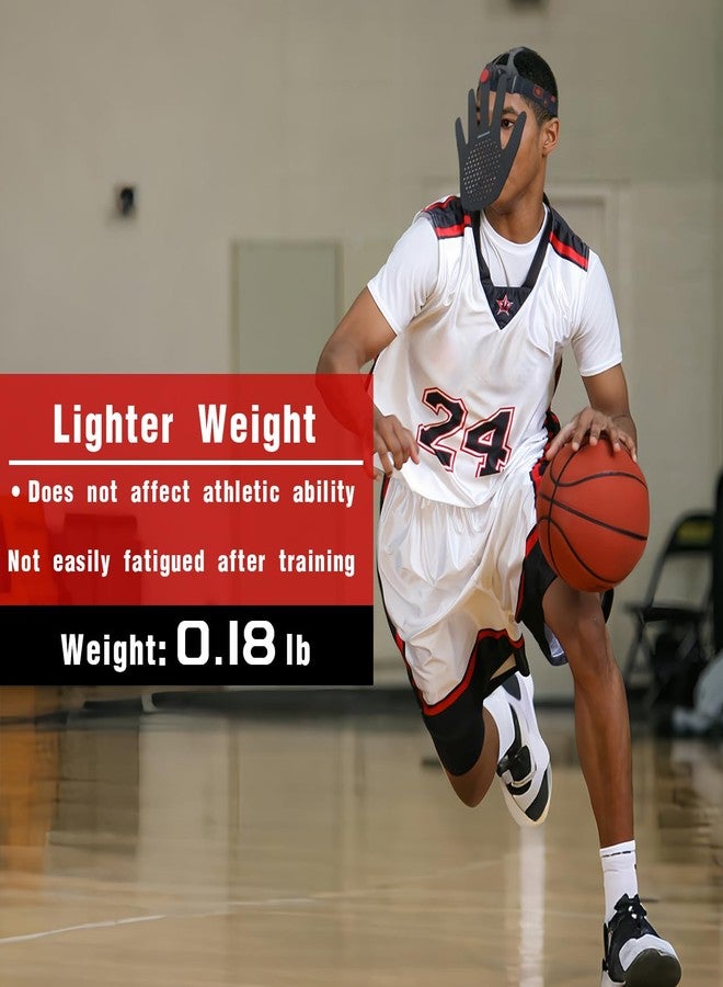 bibahala Headgear Blocking Guards Basketball Defensive Mask 2nd Generation 3D Eye-Blocking Shooting Dribble Mask Guard Shooter Jump Shot Basketball Associates Training Equipment (Dribbling Style) - Image 2