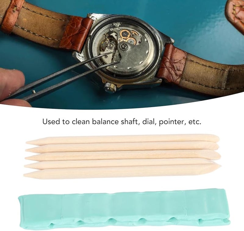 Watch Repair Clay Kit with Cleansing Sticks for Movement Dirt Grease Removal - Image 3