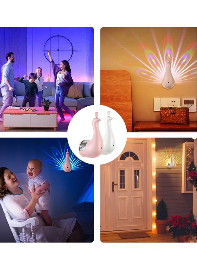 LED Wall Light Pea Projection Lamp Remote Control Home Decro Romantic Atmosphere Colorful Corridors Background Night Light - Image 4