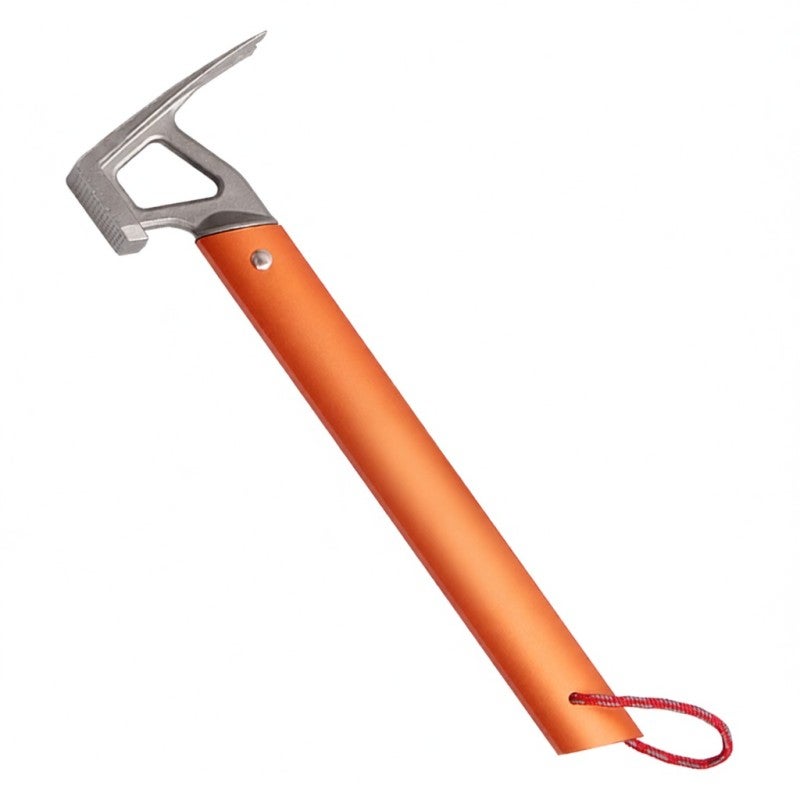 Tent Hammer: Stainless Steel Head & Aluminum Alloy Handle - Multifunctional Nail Tool Bottle Opener - Lightweight Portable Tent Peg Driver for Camping Outdoor Tent Setup - Image 1