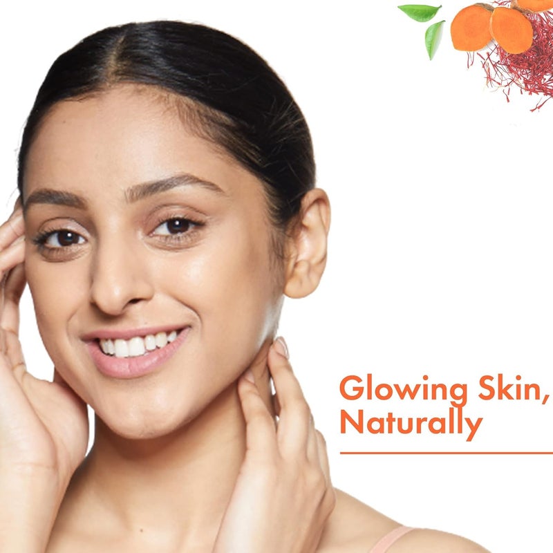 Good Vibes Ubtan 100 Pure Insta Glow Powder 150 g Detoxifying Cleansing Brightening Face Pack Powder For All Skin Types With Turmeric Saffron Gram Flour No Parabens Sulphates Mineral Oil - Image 3