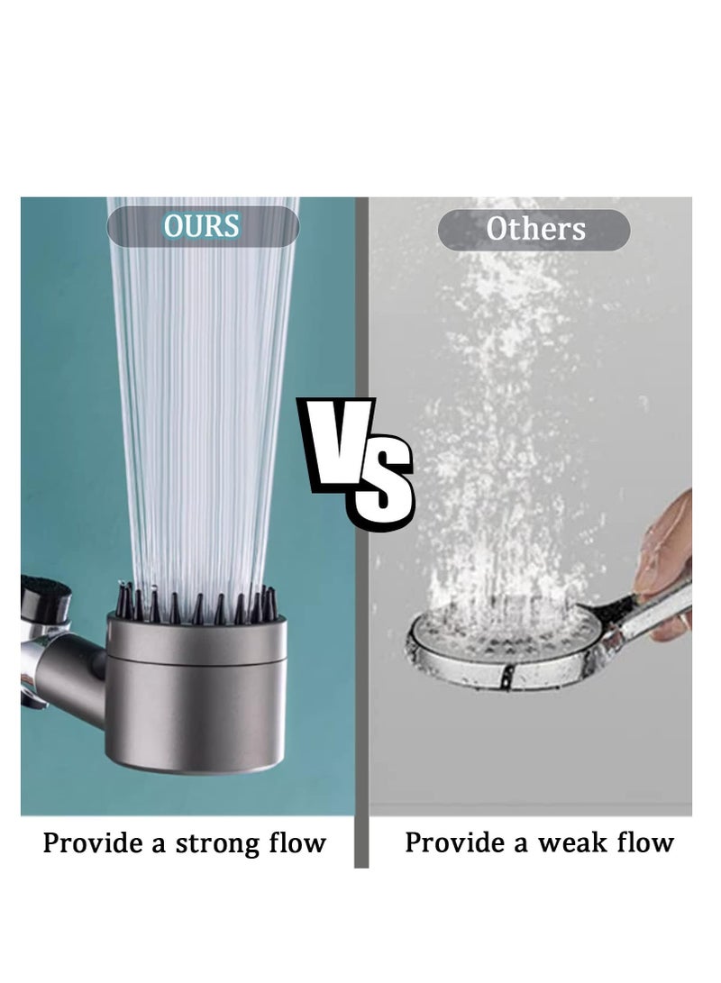 Loquat Shower Head Powerful Flow with Filter, Shower Head High Pressure Water Saving Spray with 3 Modes and Water Stop on Massage Showerhead for Adults Children Pets Home, and Gym Use - Image 5