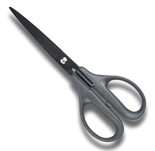 CANARY Japanese Office Scissors 68 NonStick Coating Japanese Stainless Steel Blade All Purpose Desk Scissors for Paper and Tape Cutting Grey