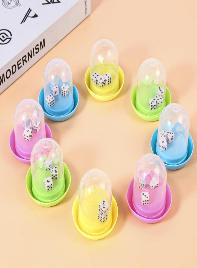 Miaopen 12 Pack Mini Dice Cup Set，Party Favors for Adults Kids Toddlers, Plastic Shaker Dice Game，Shaker Cup Desk Toys, Classroom Rewards, Carnival Prizes, Goodie Bag Stuffers, Treasure Box, Pinata Fillers - Image 4