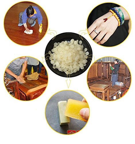 TooGet Pure White Beeswax Pellets, Natural Beeswax Beads, Beeswax Pastilles - Premium Quality, Cosmetic Grade - 14 OZ - Image 5