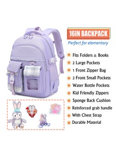 SUNSAR Children's school bag waterproof lightweight backpack for 6-15 years old elementary school students school bag for boys and girls  - Image 3