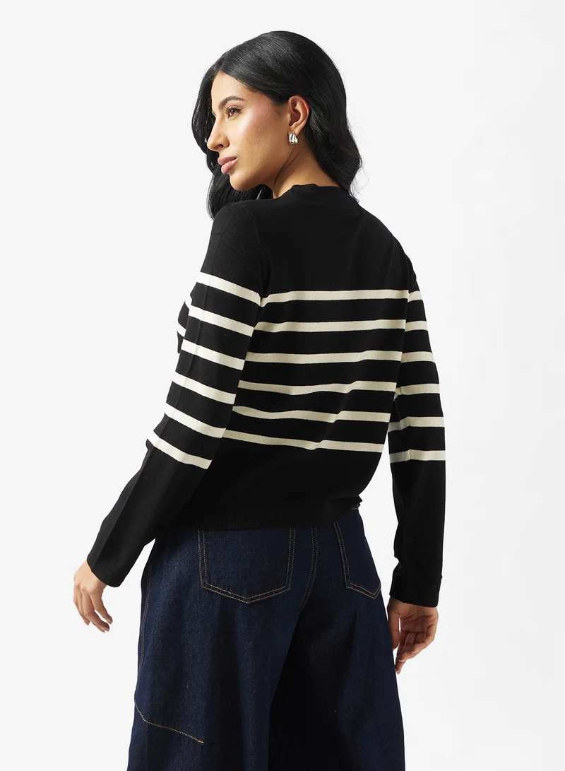 VERO MODA Saba Plain Long Sleeve O-Neck Pullover