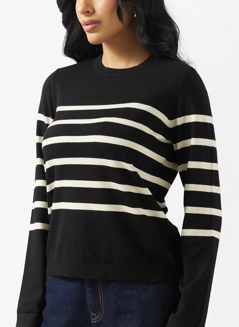 VERO MODA Saba Plain Long Sleeve O-Neck Pullover - Image 3