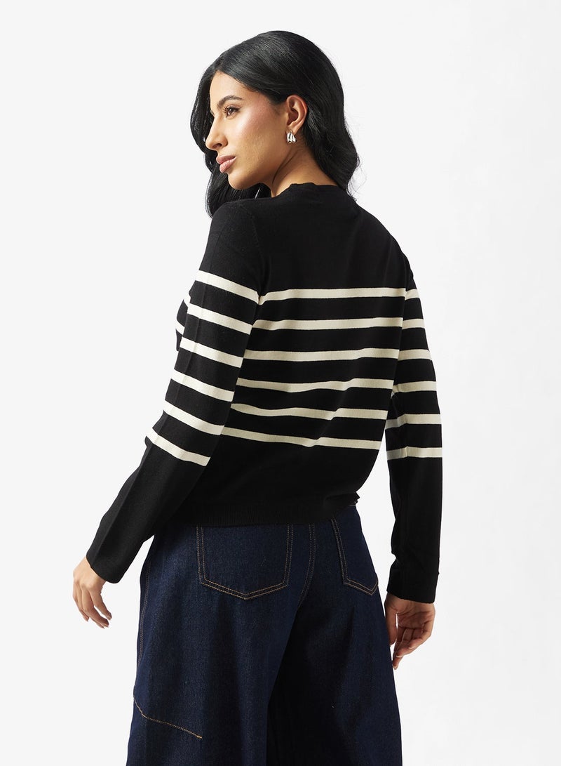 VERO MODA Saba Plain Long Sleeve O-Neck Pullover - Image 2