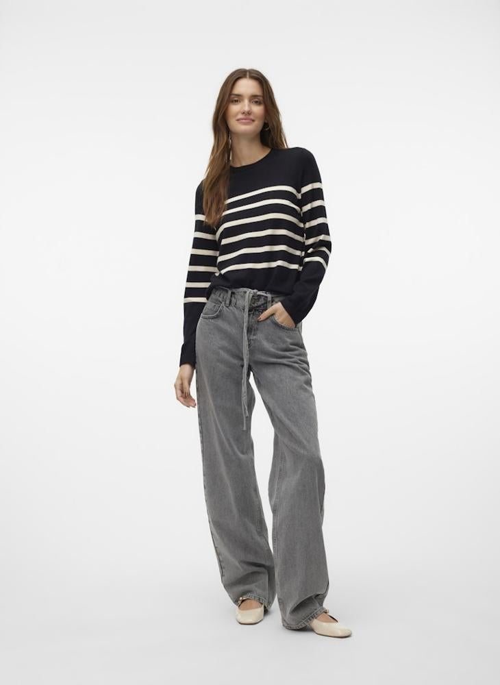 VERO MODA Saba Plain Long Sleeve O-Neck Pullover - Image 5