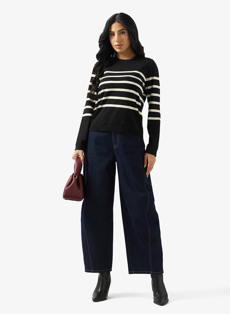 VERO MODA Saba Plain Long Sleeve O-Neck Pullover - Image 4