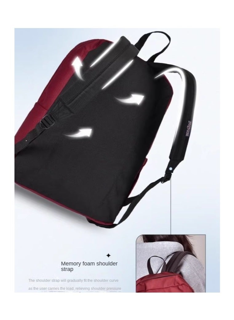 JANSPORT حقيبة ظهر سوبر بريك الصلبة باللون الأحمر - Image 3