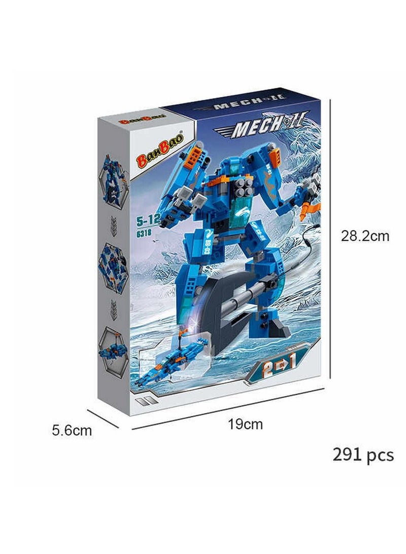 Banbao - Mech II 2-in-1 291pcs 6318 - Image 2