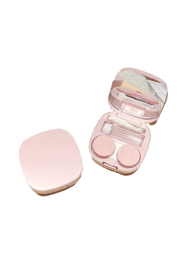 Contact Lens Case, Hard Travel Contact Lenses Box Holder Container Soak Storage Kit Cute With Mirror, Tweezers, Remover Tool Stick, Eye Contact Case Container - Image 2
