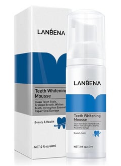 LANBENA Teeth Whitening Mousse Toothpaste Fresh Bright Bad Breath Cleaning Teeth Cleaning Dental Tool