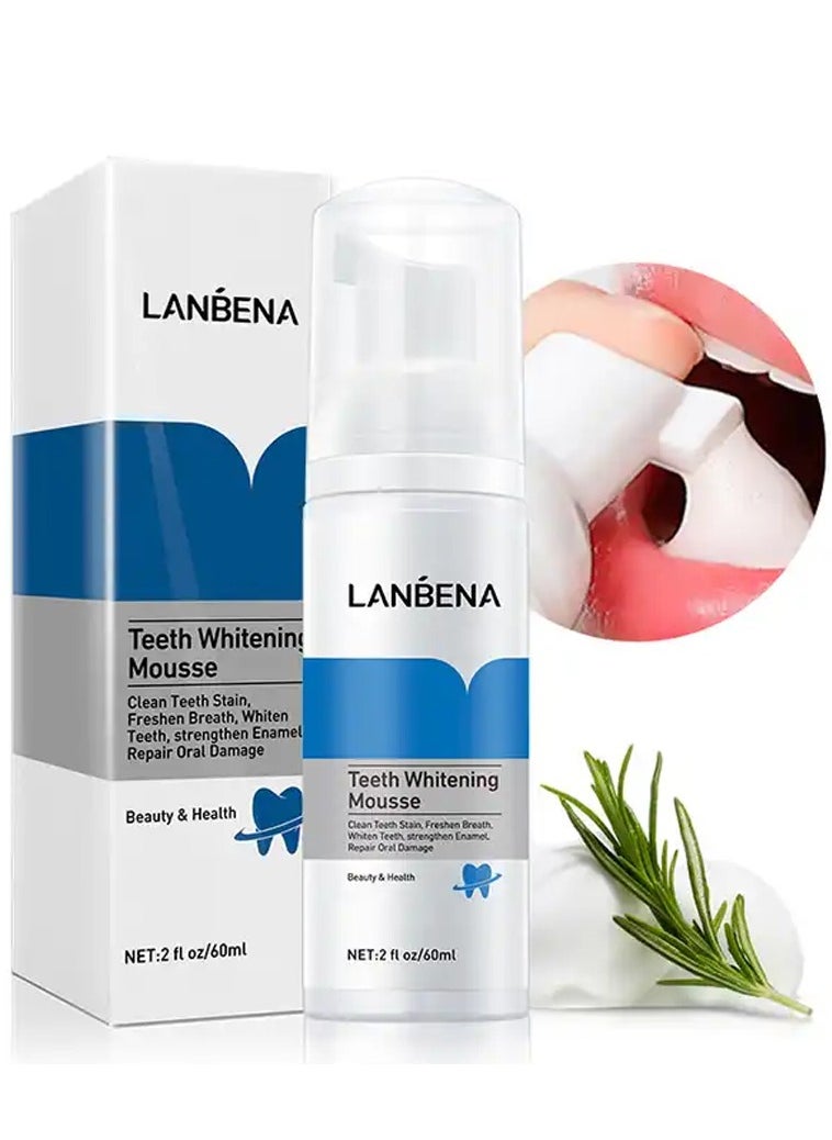 LANBENA - LANBENA Teeth Whitening Mousse Toothpaste Fresh Bright Bad Breath Cleaning Teeth Cleaning Dental Tool - Image 1
