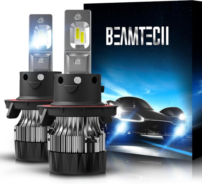H13 9008 Fog Light Bulbs - 6500K Cool White, 30Mm Heatsink Base, Csp Chips (Set Of 2)