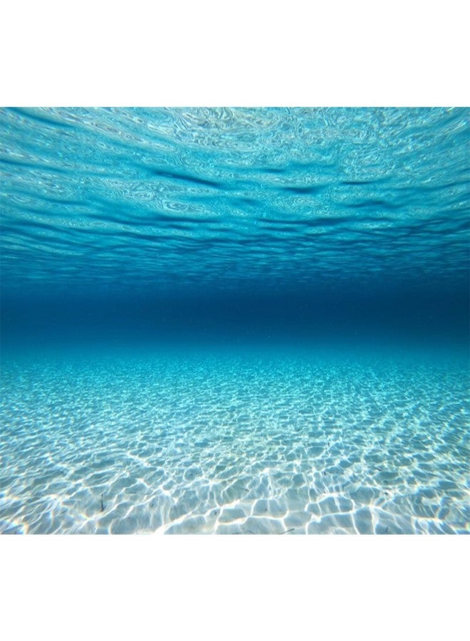 AWERT 48x20 inches Polyester Sunshine Ocean Floor Fish Tank Background Undersea Theme Aquarium Background Underwater Fish Tank Background - Image 1