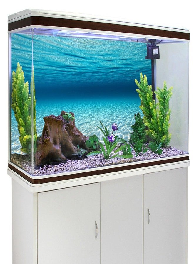 AWERT 48x20 inches Polyester Sunshine Ocean Floor Fish Tank Background Undersea Theme Aquarium Background Underwater Fish Tank Background - Image 4